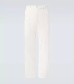 Санкуро габардиновые прямые брюки The Row, белый