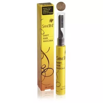 Sanotint, Hair Mascara, тушь для корней на основе растительных экстрактов S10 Light Blonde, 14 мл