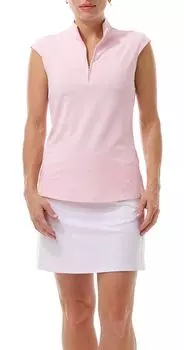 SanSoleil Женская рубашка без рукавов с воротником-стойкой