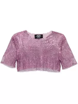 Santa Brands футболка с кристаллами, розовый