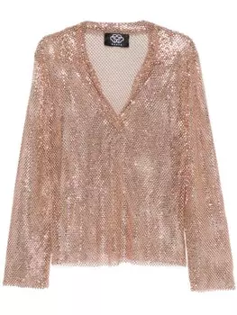 Santa Brands туника с кристаллами, нейтральный