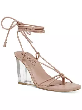 Santeago Женские босоножки на танкетке из искусственной кожи с ремешками Wild Pair, цвет Nude Smooth