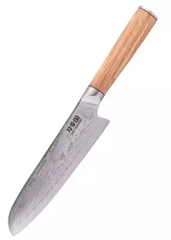 Сантоку, Дамасская сталь Battle-Merchant