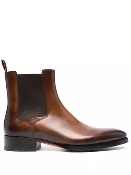 Santoni ботинки челси, коричневый