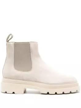 Santoni ботинки с закругленным носком, нейтральный цвет