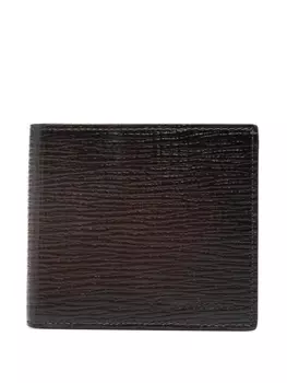 Santoni бумажник с тисненым логотипом, коричневый