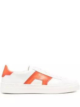 Santoni кеды Double Buckle, белый