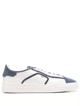 Santoni кеды на шнуровке, белый