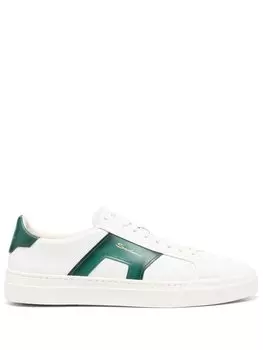 Santoni кеды с логотипом, белый