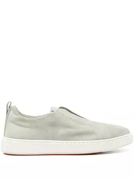 Santoni кеды Victor Low, зеленый