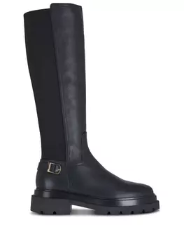 Santoni кожаные ботинки, черный