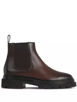 Santoni кожаные ботинки, коричневый
