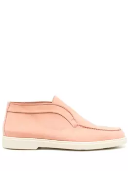 Santoni кожаные брюки, оранжевый