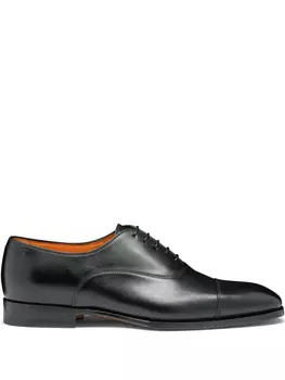 Santoni кожаные оксфорды, черный