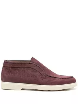 Santoni кожаные сапоги, красный