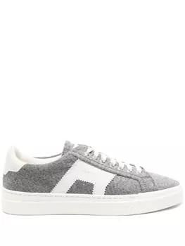 Santoni кроссовки Double Buckle, серый