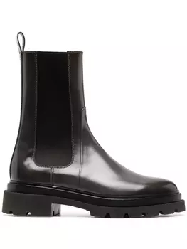 Santoni лакированные ботинки челси, серый
