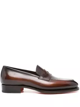 Santoni лоферы Easy, коричневый