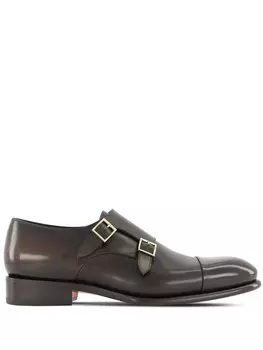 Сантони Монк Туфли с ремешками Santoni, коричневый