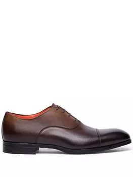 Santoni оксфорды с эффектом градиента, коричневый