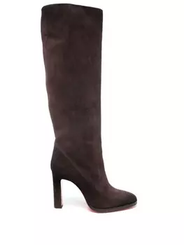 Santoni сапоги с заостренным носком, черный