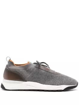 Santoni трикотажные кроссовки, серый