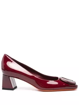 Santoni туфли кожаные 50 мм, красный
