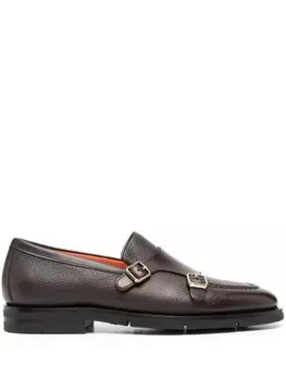 Santoni туфли монки, коричневый
