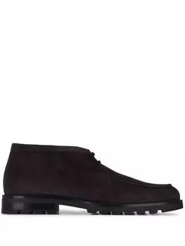 Santoni туфли на шнуровке, коричневый