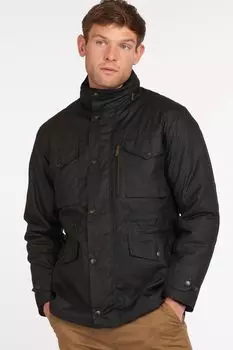 Саперная вощеная куртка Barbour, черный