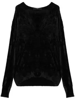 SAPIO бархатный джемпер N° 21, черный