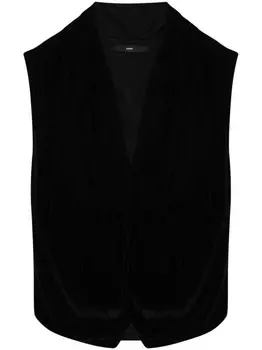 SAPIO бархатный жилет, черный