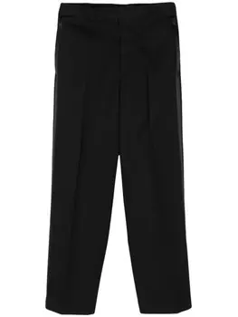 SAPIO брюки с атласной отделкой, черный