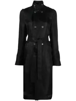 SAPIO двубортный тренч, черный