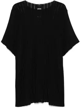 SAPIO футболка в рубчик, черный