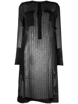 SAPIO полосатая футболка оверсайз, черный