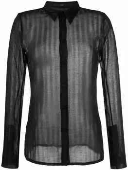 SAPIO полосатая рубашка с длинными рукавами, черный