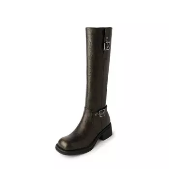 Сапоги AIQINISHA Knee-high Boots Women's, коричневый