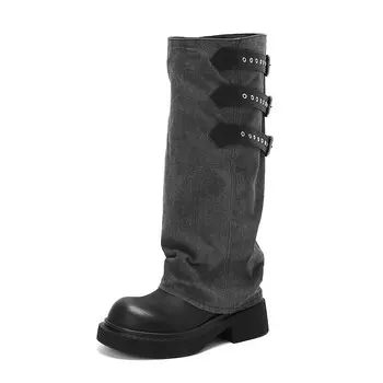 Сапоги AIQINISHA Knee-high Boots Women's, черный