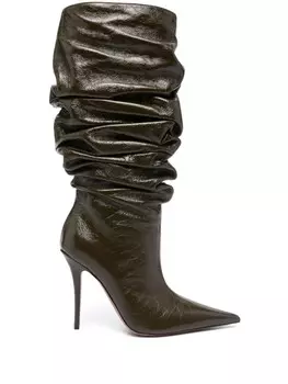 Сапоги Anok 105 Amina Muaddi, коричневый