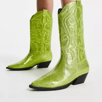 Сапоги Asos Desigh Andi, зеленый
