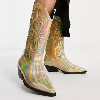 Сапоги Asos Desigh Andi, золотистый