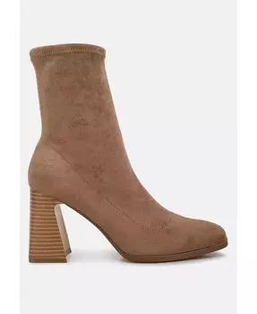 Сапоги Candid на высоком расклешенном каблуке London Rag, бежевый