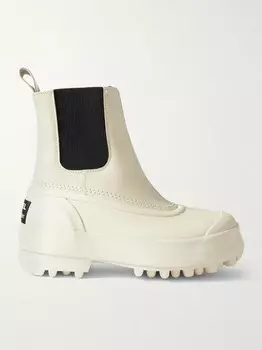 Сапоги челси SOREL Caribou на платформе из кожи и каучука Proenza Schouler, цвет Ecru
