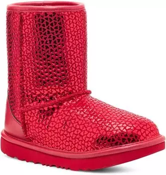 Сапоги Classic II Gel Hearts UGG, красный