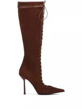 Сапоги Colette 100 на шнуровке Le Silla, коричневый