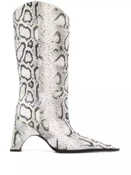 Сапоги Coperni 85 мм Bridge cowboy, белый