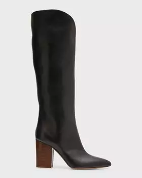 Сапоги Cora из телячьей кожи Gabriela Hearst, цвет Black