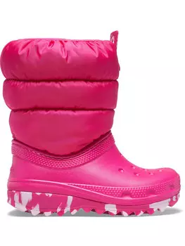 Сапоги Crocs Winterstiefel Classic Neo Puff, розовый
