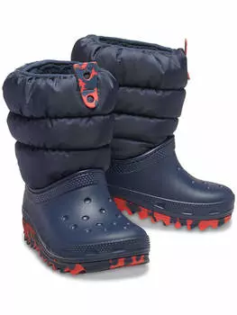 Сапоги Crocs Winterstiefel Classic Neo Puff, темно-синий